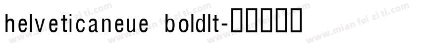 helveticaneue boldlt字体转换